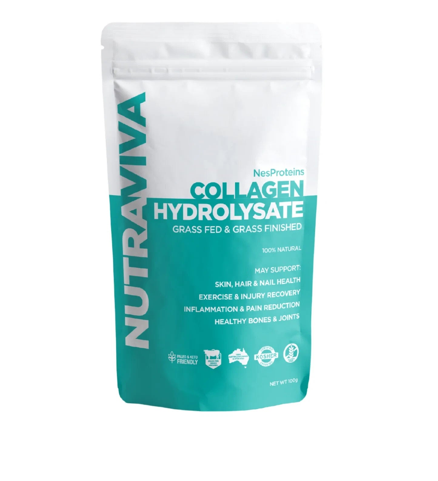 NutraViva NesProteins Beef Collagen (Collagen Hydrolysate ) 100g v Free Shipping