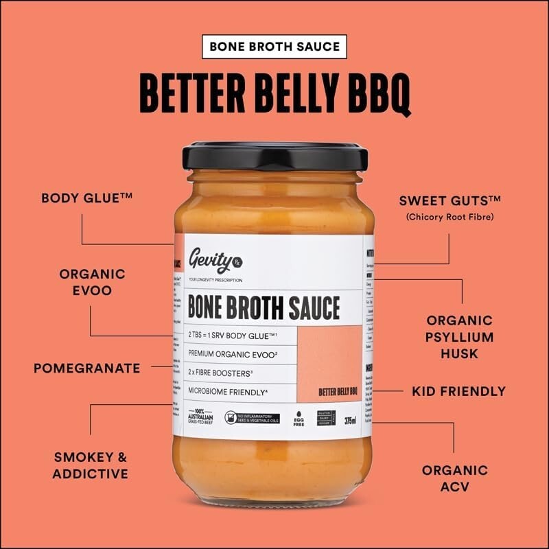 Gevity Rx Bone Broth Better Belly BBQ 375ml