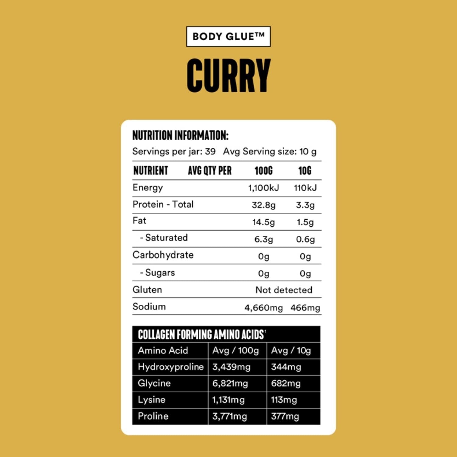 Gevity Rx Bone Broth Body Glue Curry 390g  Free Shipping