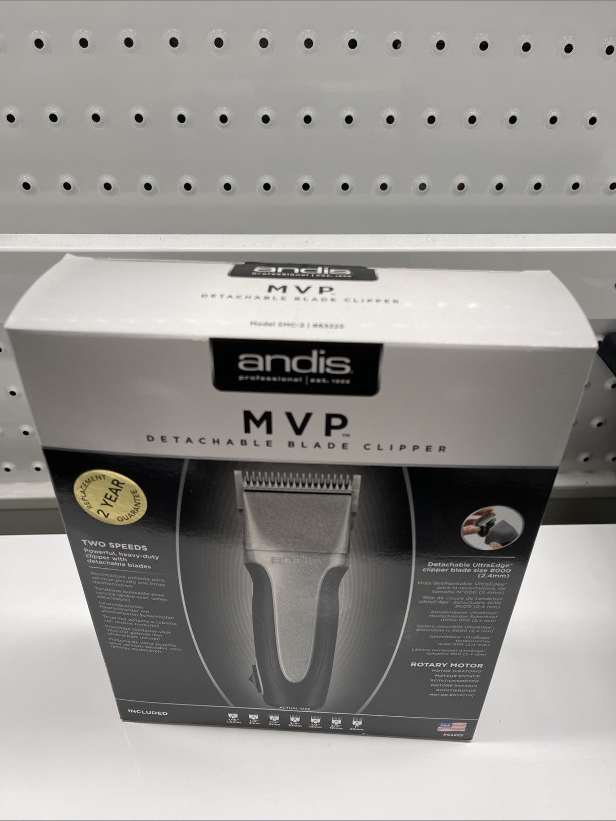Andis MVP 2 Speed Detachable Blade Clipper Kit This product has an AU/NZ plug. 