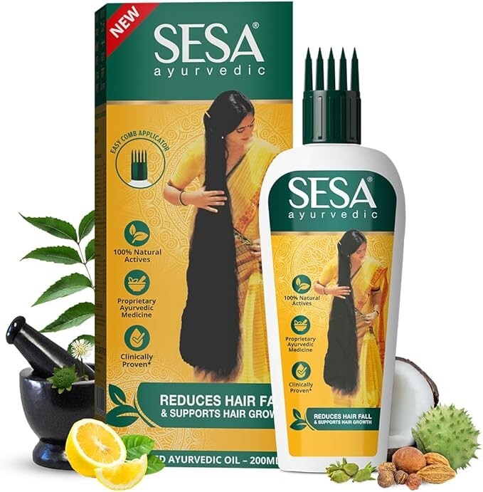 Sesa Ayurvedic Hair Oil 200ml, Prevents Hair Fall, Good for Hair Growth. 