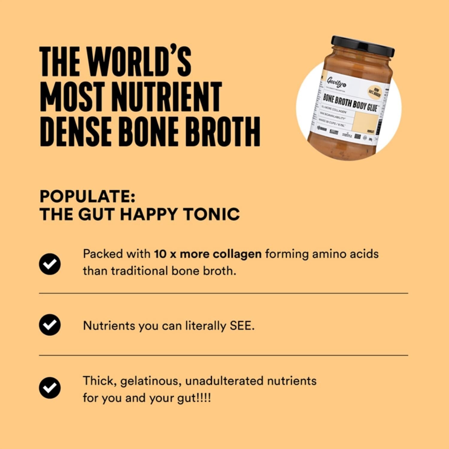 Gevity Rx Bone Broth Body Glue Populate 390g