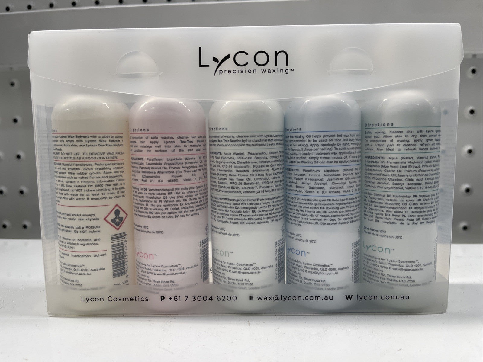 Lycon Pre Post Before After Waxing Kit Lycotane Pre-waxing oil Tea tree Soothe