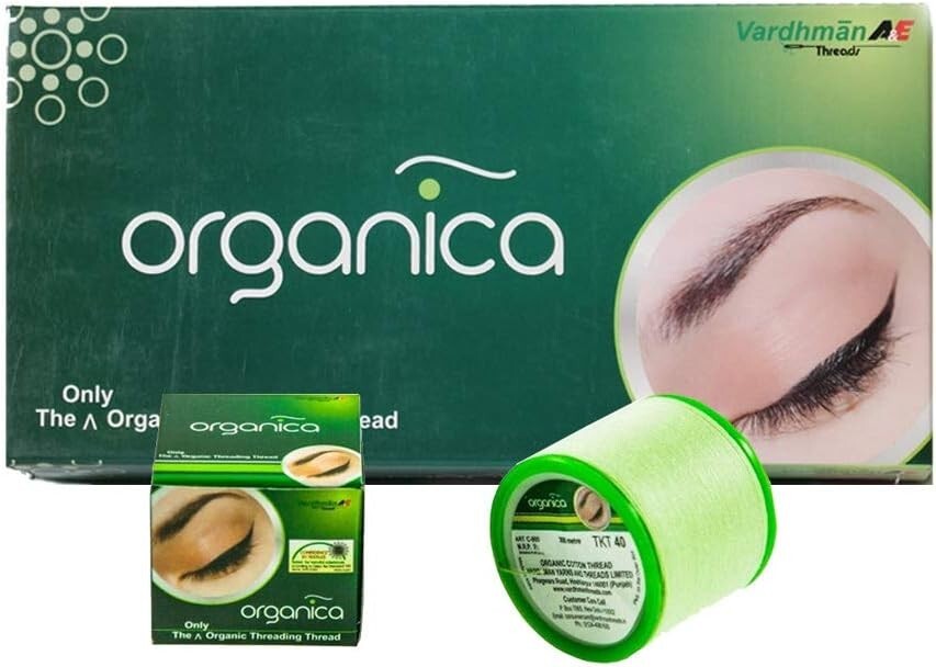 40 Spool x 300m Organica Organic Cotton Eyebrow Threading Thread - India
