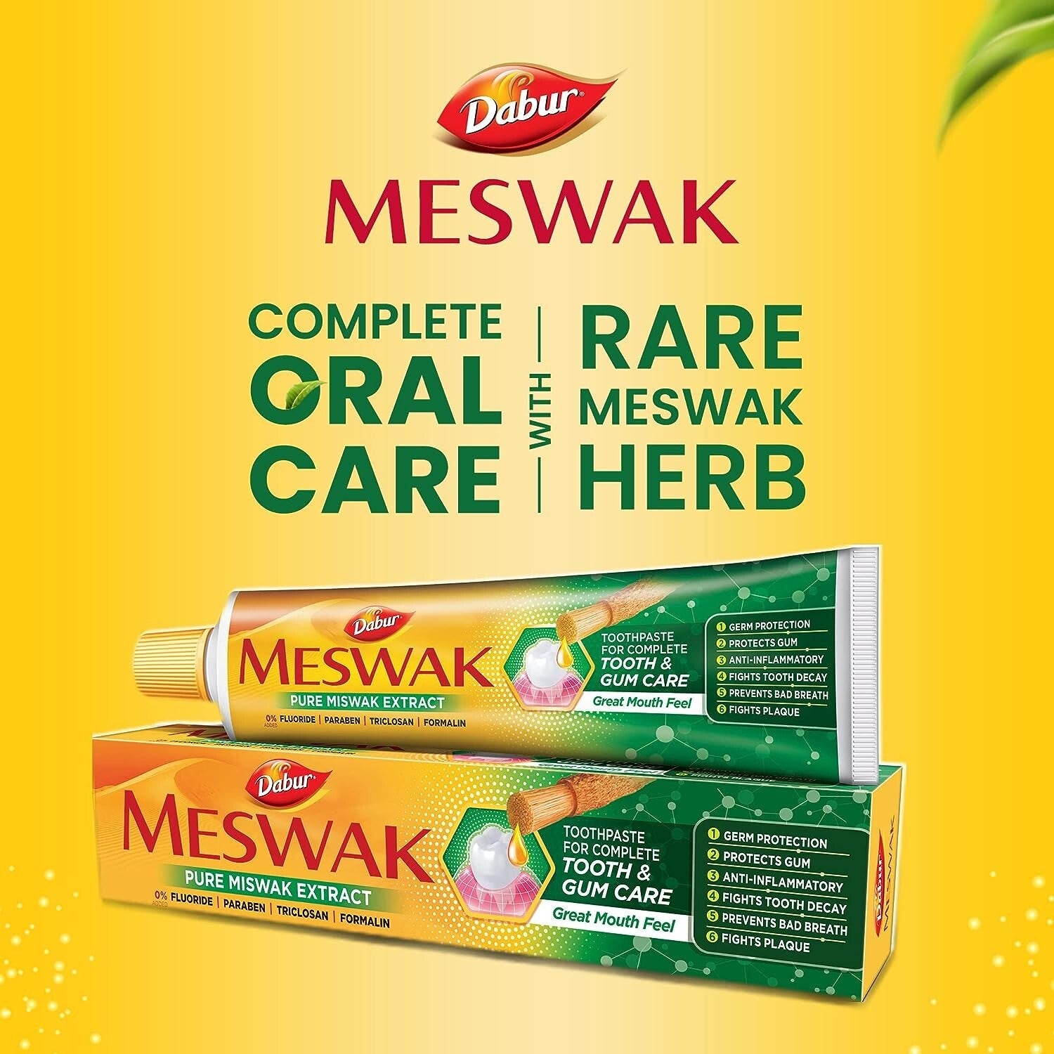 Dabur Miswak Toothpaste, 200 grams  Free Shipping