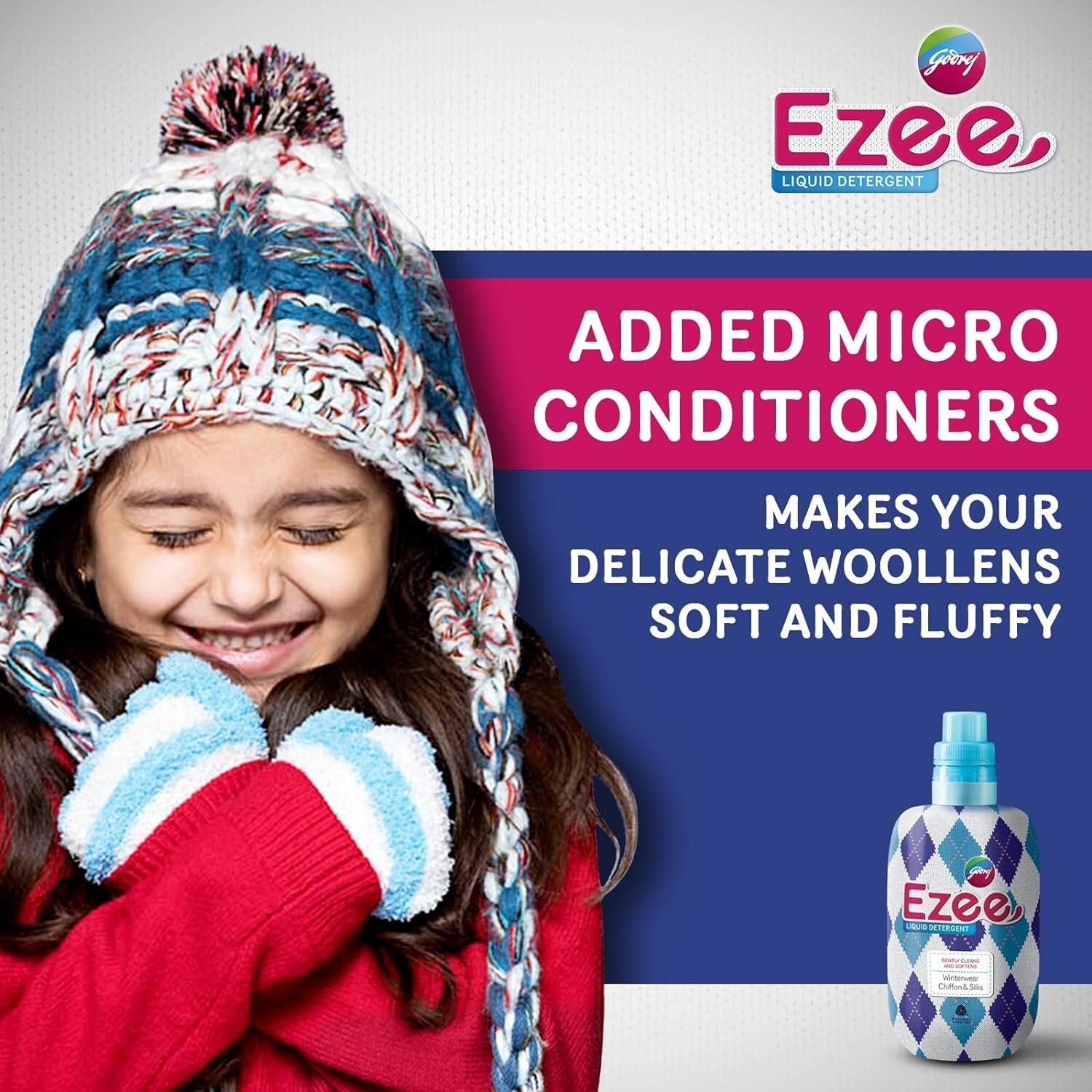 Godrej Ezee Liquid Detergent - Winterwear, No Soda Formula, 1kg  Free Shipping