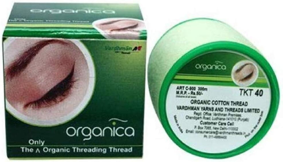 2 x Organica Face & Eyebrow Threading Thread Organic  Free Shipping