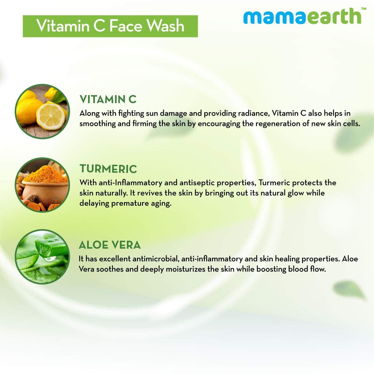Mamaearth Vitamin C Face Wash with Vitamin C and Turmeric for Skin Illumination