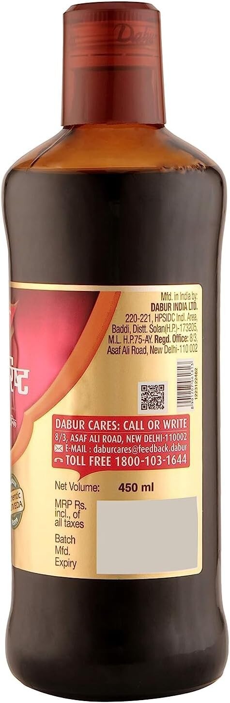 Dabur Dashmularishta - 900 Ml ( 2 X 450 Ml)  Free Shipping