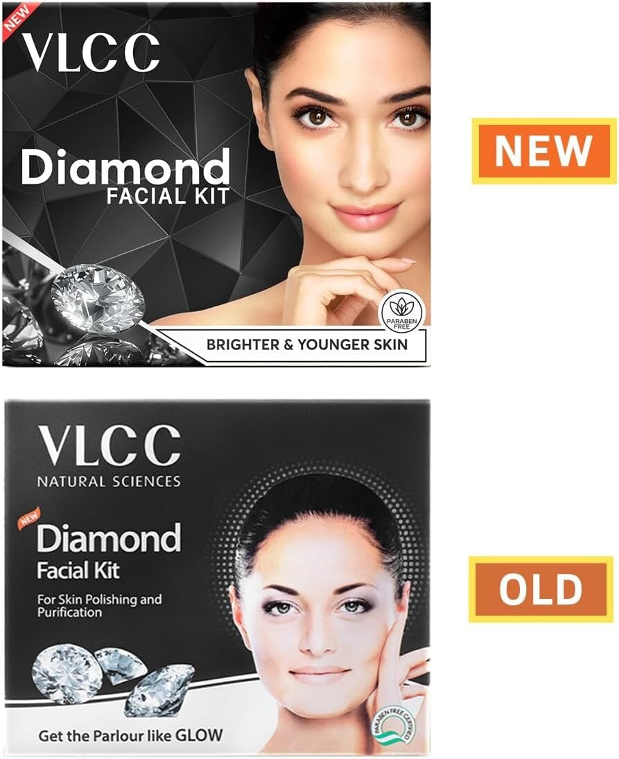 VLCC Diamond Facial Kit, 60 g  Free Shipping