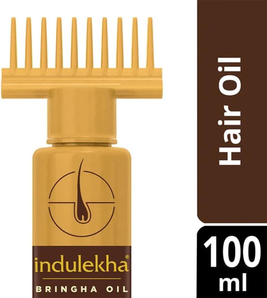 Indulekha Bringha Complete Hair Care Oil 100ml (Pack of 3)  Free Shipping