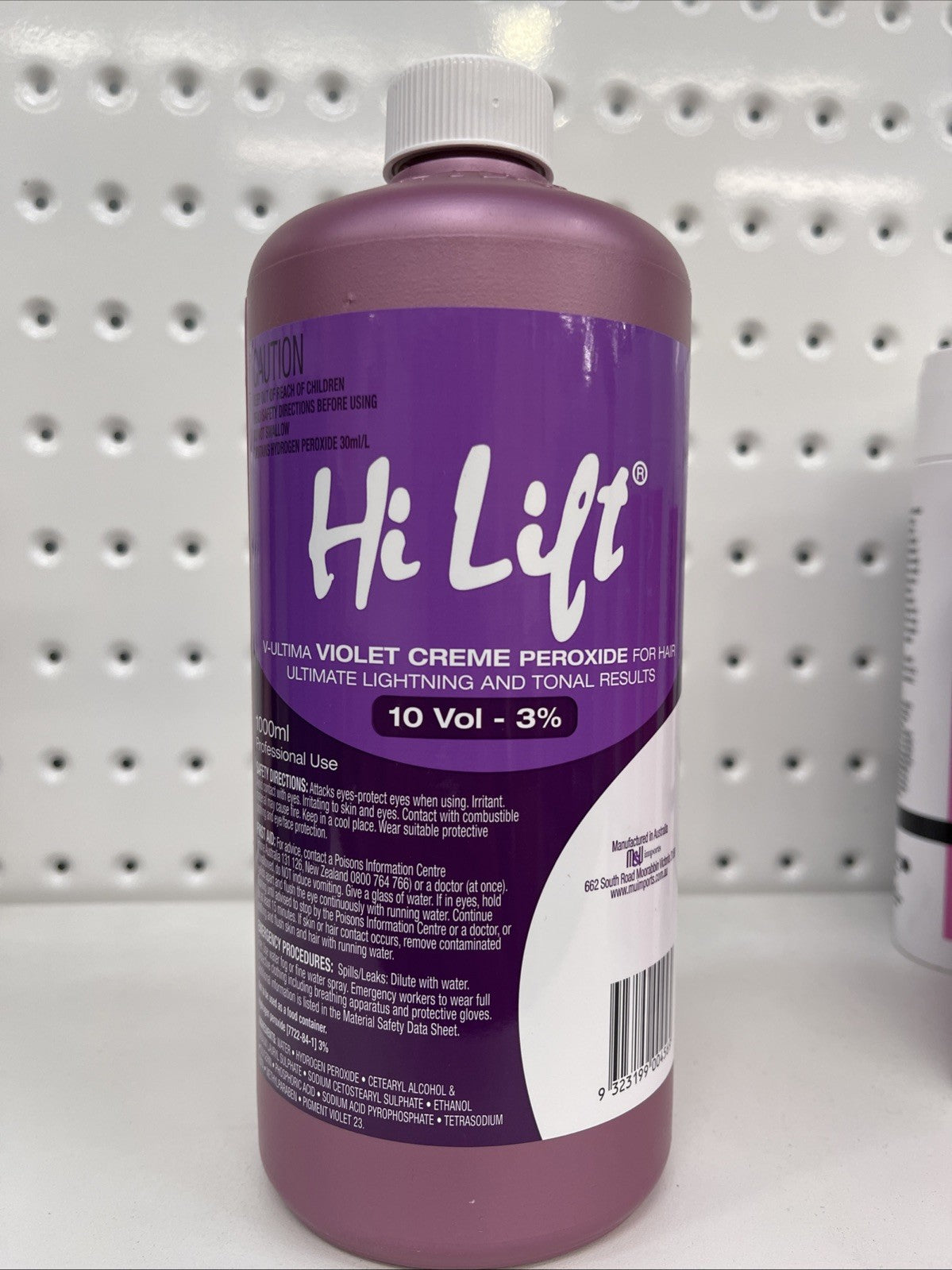HI LIFT PEROXIDE VIOLET 10VOL OR 3% 1 LITRE