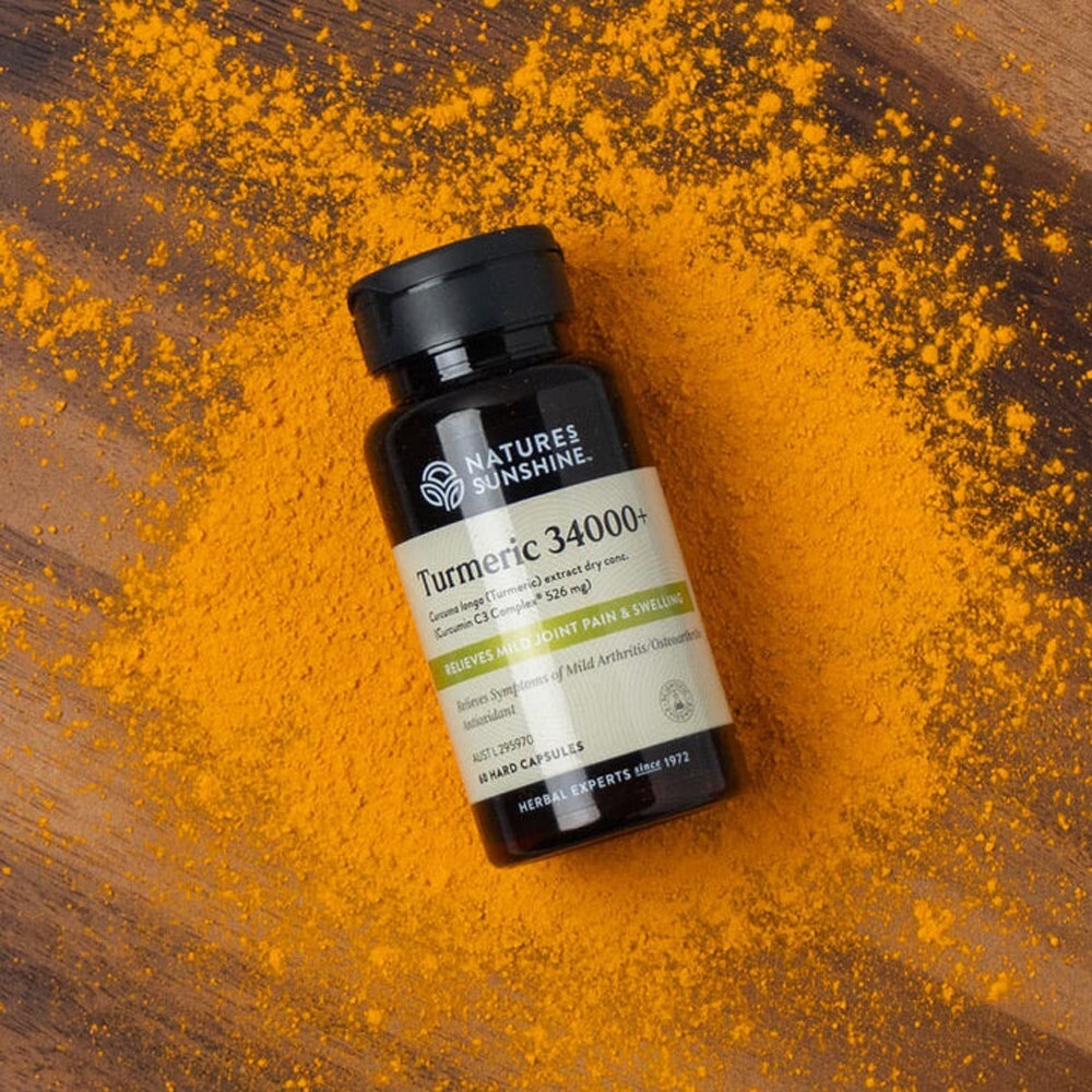 Nature’s Sunshine Turmeric 34000+ Vitamin Capsule - 60 Count Free shipping