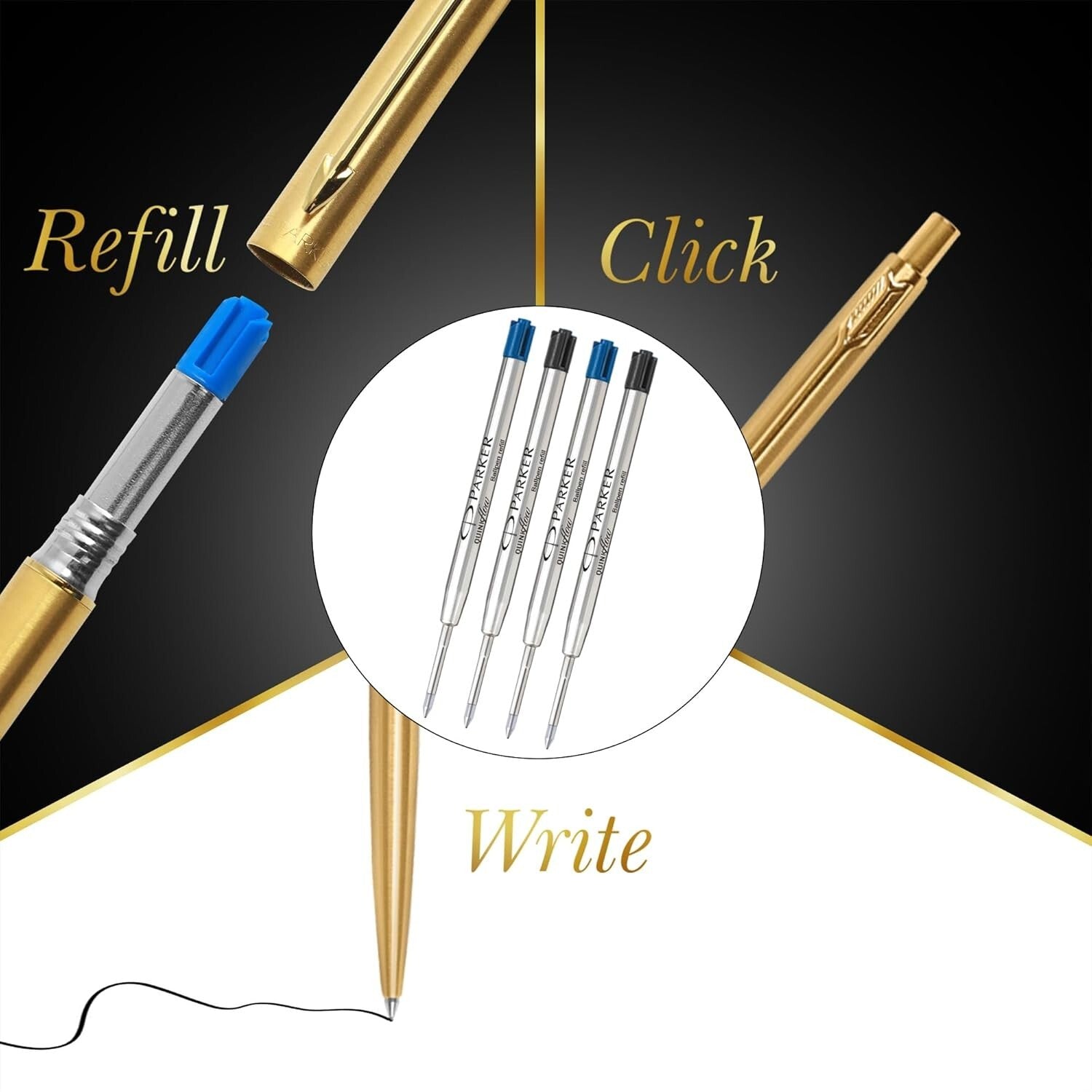 Parker Classic Gold GT Ball Pen  Free Shipping