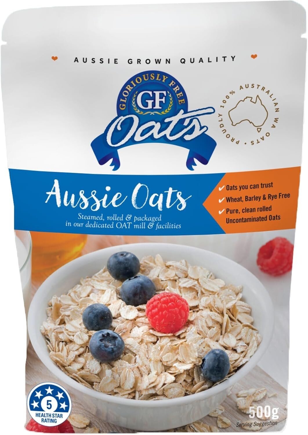 Gloriously Free Aussie Traditional Oats 500 g  Free Shipping