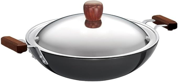 Futura Anodised Deep Fry Pan Flat Bottom With LID 3.75L FREE SHIPPING