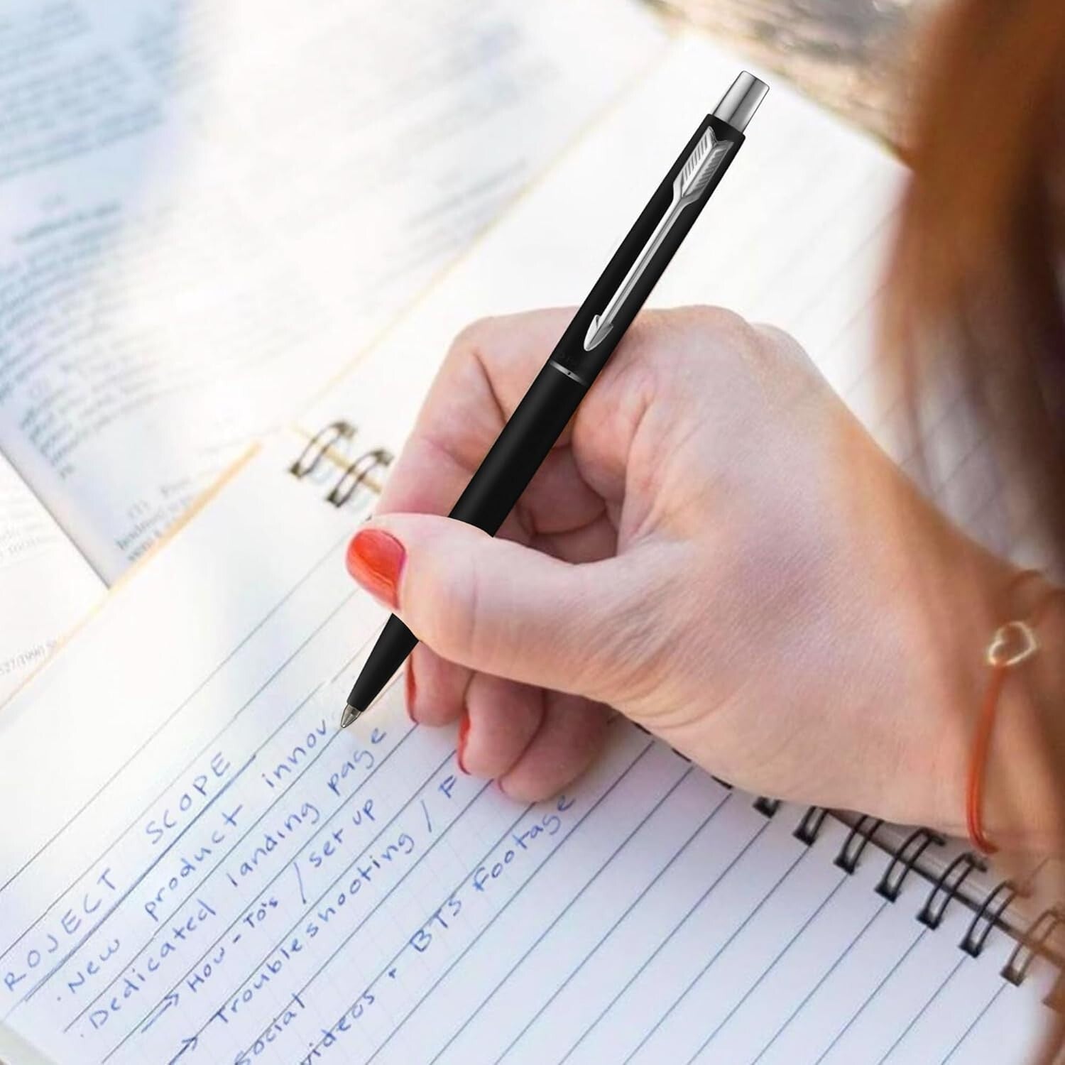 Parker Classic Matte Black| Gun Metal Trim |Ball Pen| Ink Colour – Blue 