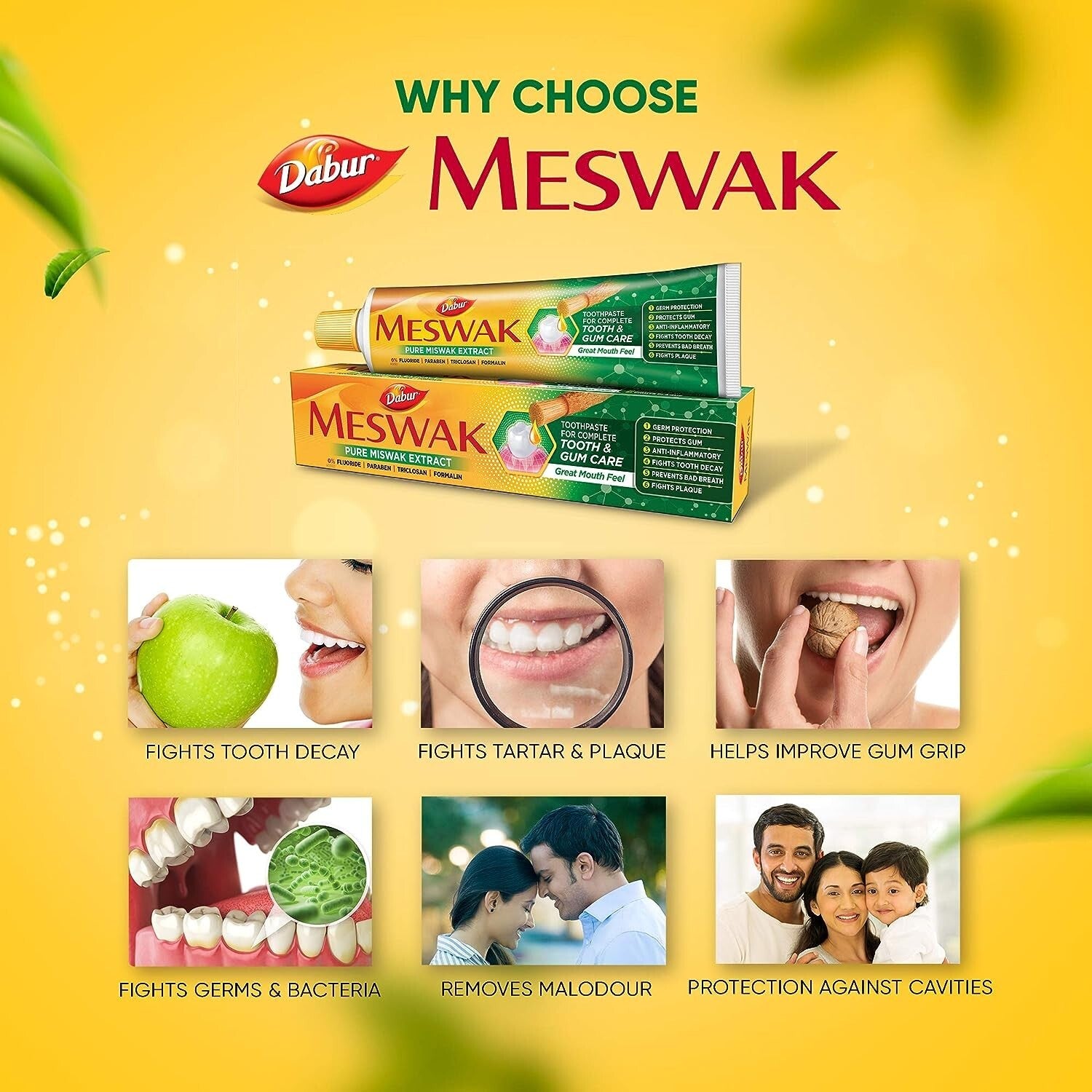 Dabur Miswak Toothpaste, 200 grams  Free Shipping