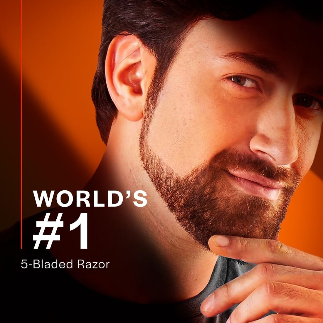 Gillette Fusion Manual Blades for men with styling back blade - 8 count for Perf