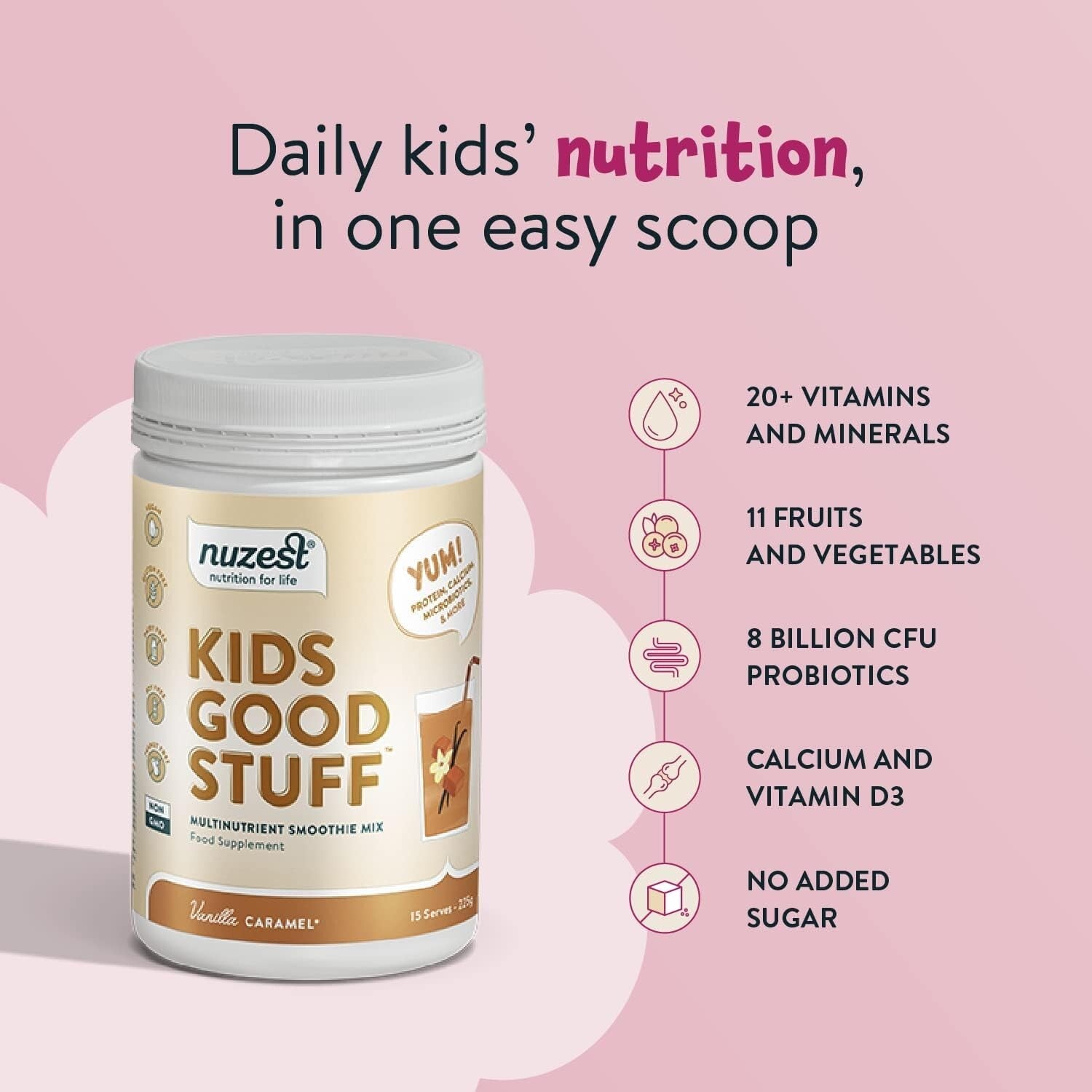 Nuzest Kids Good Stuff VanillaCaramel 225g  Free Shipping