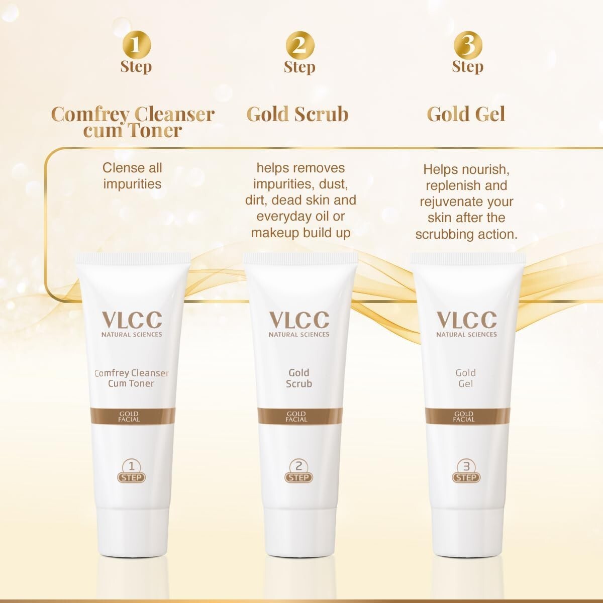 VLCC Gold Facial Kit 60 g  Free Shipping