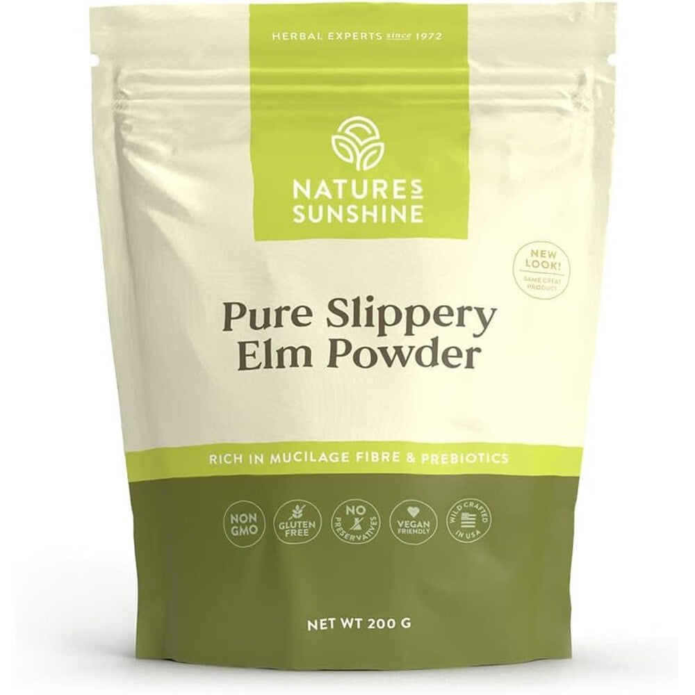 Nature's Sunshine Slippery Elm Bark Powder 200g Free shipping