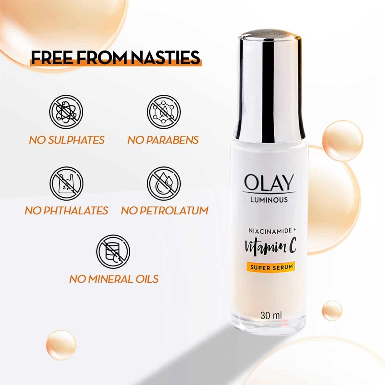 Olay Luminous Niacinamide + Vitamin C Super Serum - 30ml  Free Shipping