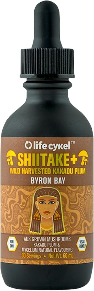 Life Cykel Shiitake Double Extract Herbal Supplement 60 Ml  Free Shipping