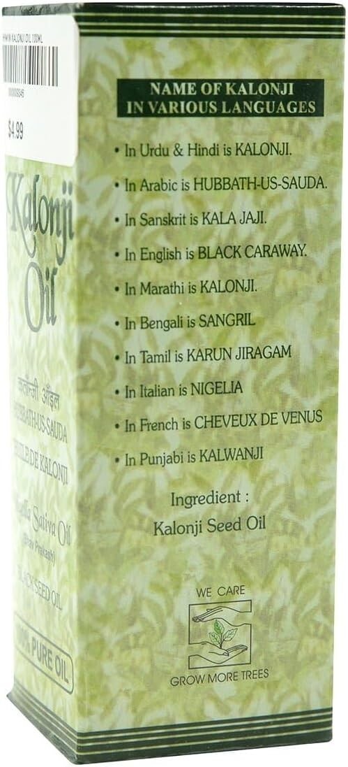 Ashwin Fine Chemicals & Pharmaceuticals. Kalonji Oil 100 Ml, 100% Pure