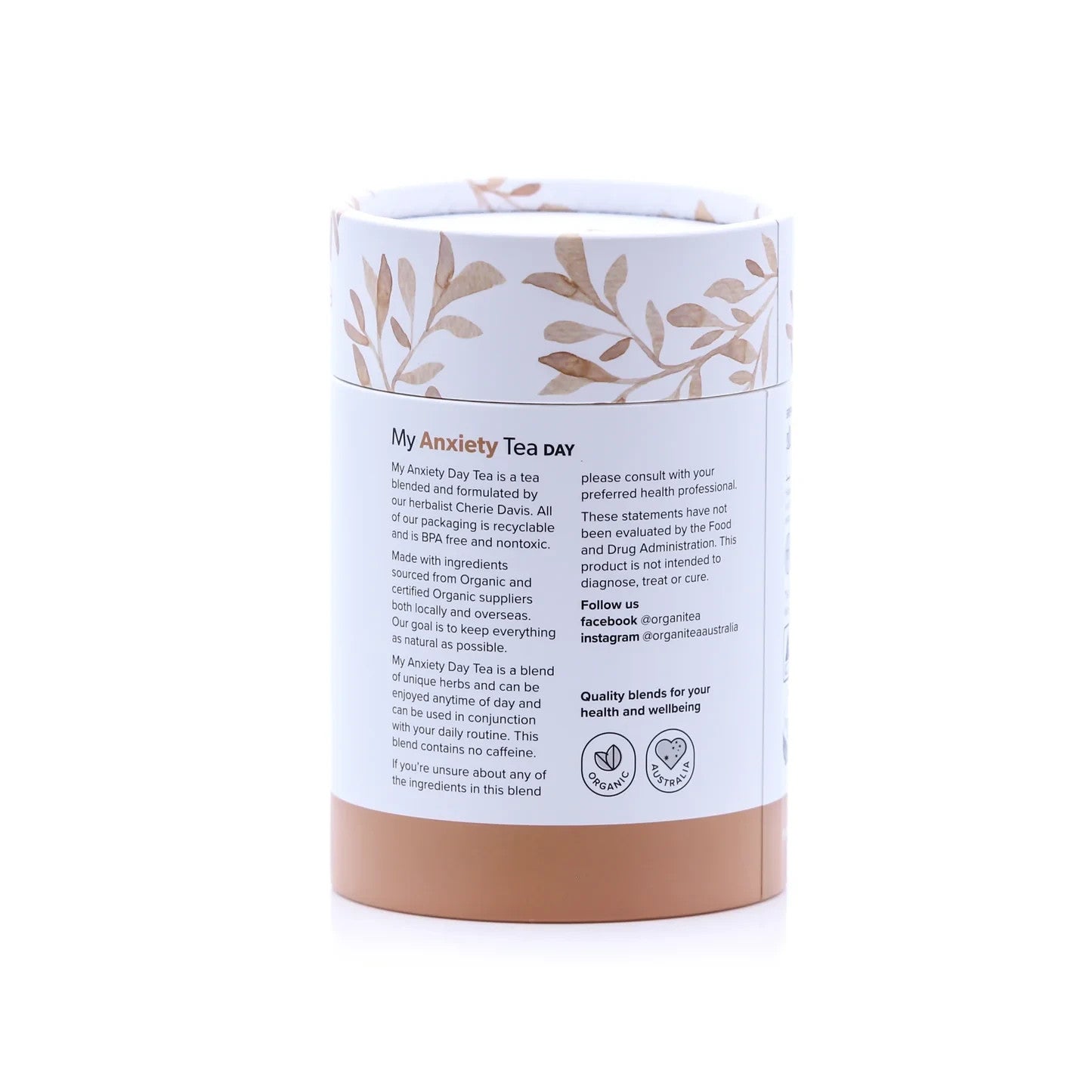 My Anxiety Tea DAY 45 Grams (Approx. 20 Serves) Organic Tea Australia
