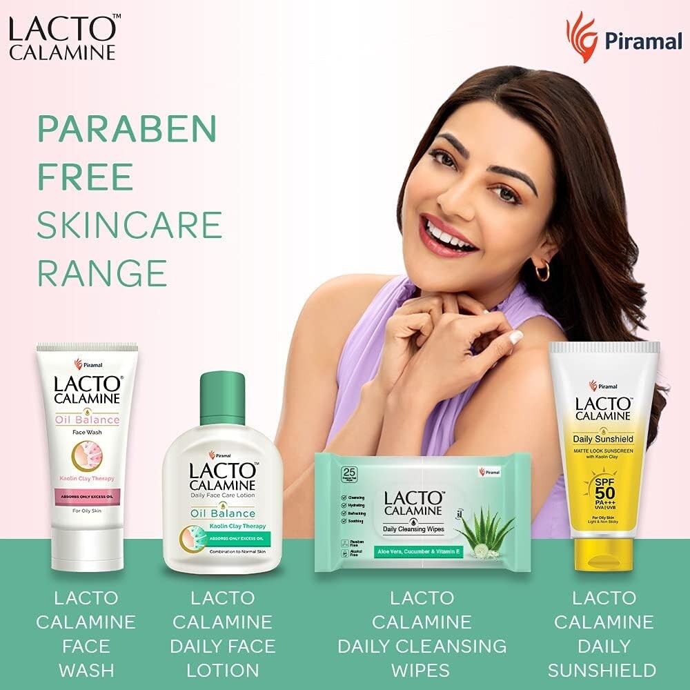 Lacto Calamine Combination to Normal Skin Oil Balance Lotion 60ml (Pack of 2)