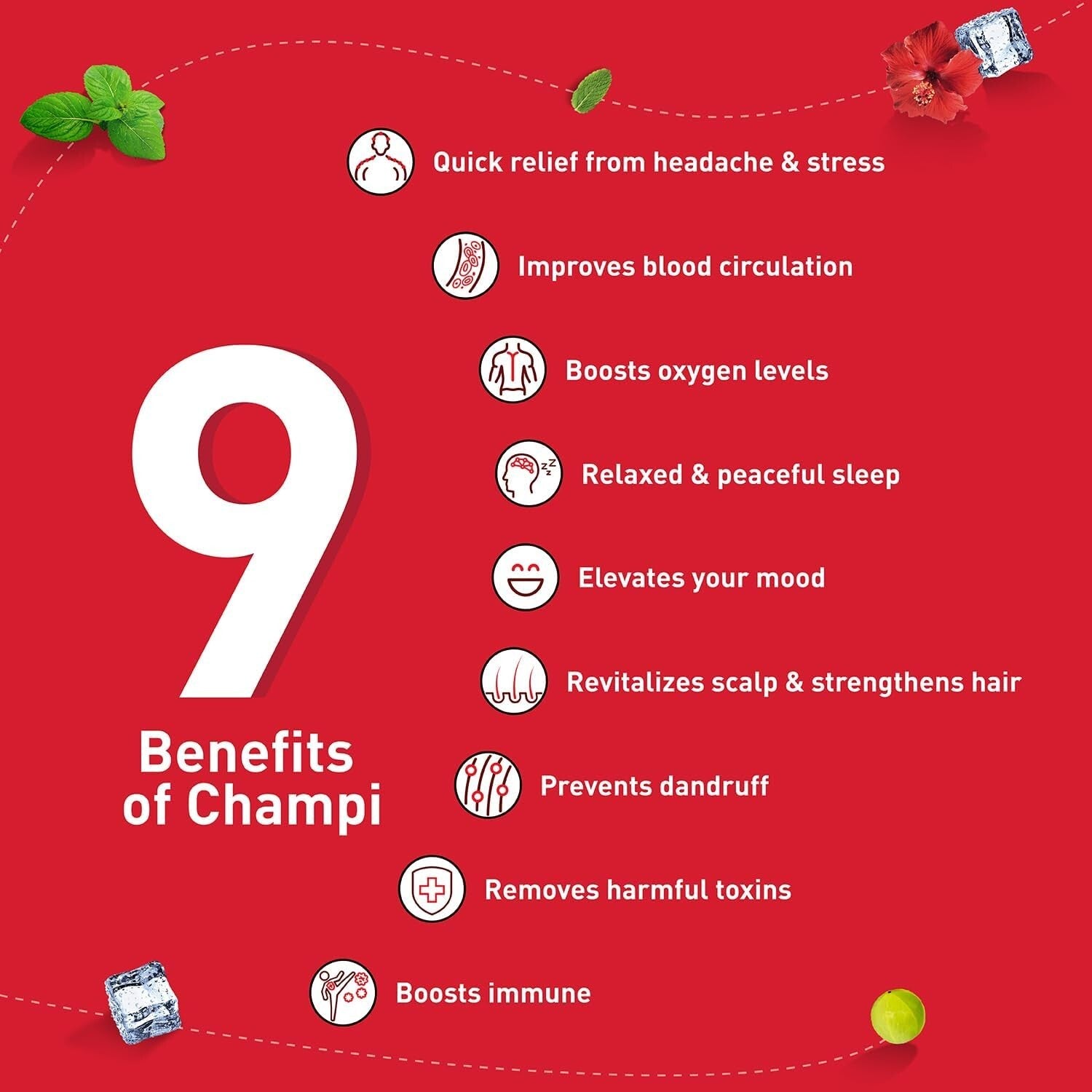 Emami / Himani Navratna Ayurvedic Herbal Hair (MultiPurpose) Oil 270ml