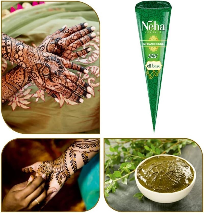 neha herbal Mehandi Cone (Pack of 12)  Free Shipping