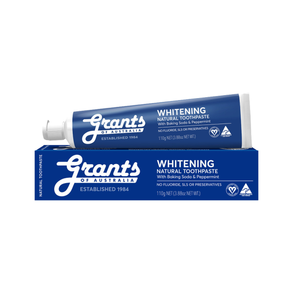 Grants Natural Toothpaste Whitening with Baking Soda and Peppermint 110g
