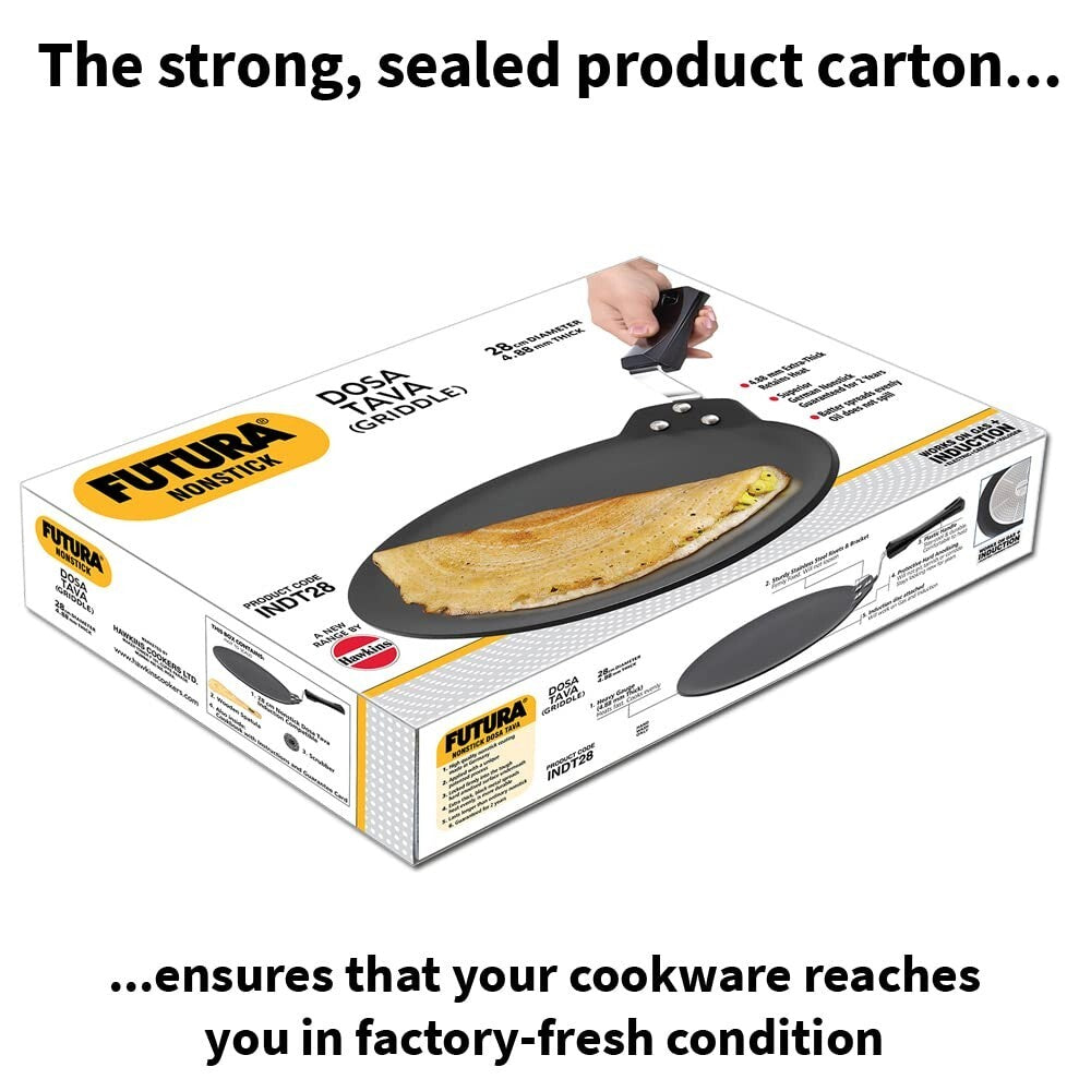 Hawkins Futura Non Stick Dosa Tava  / Cutlets Tawa black induction gas friendly