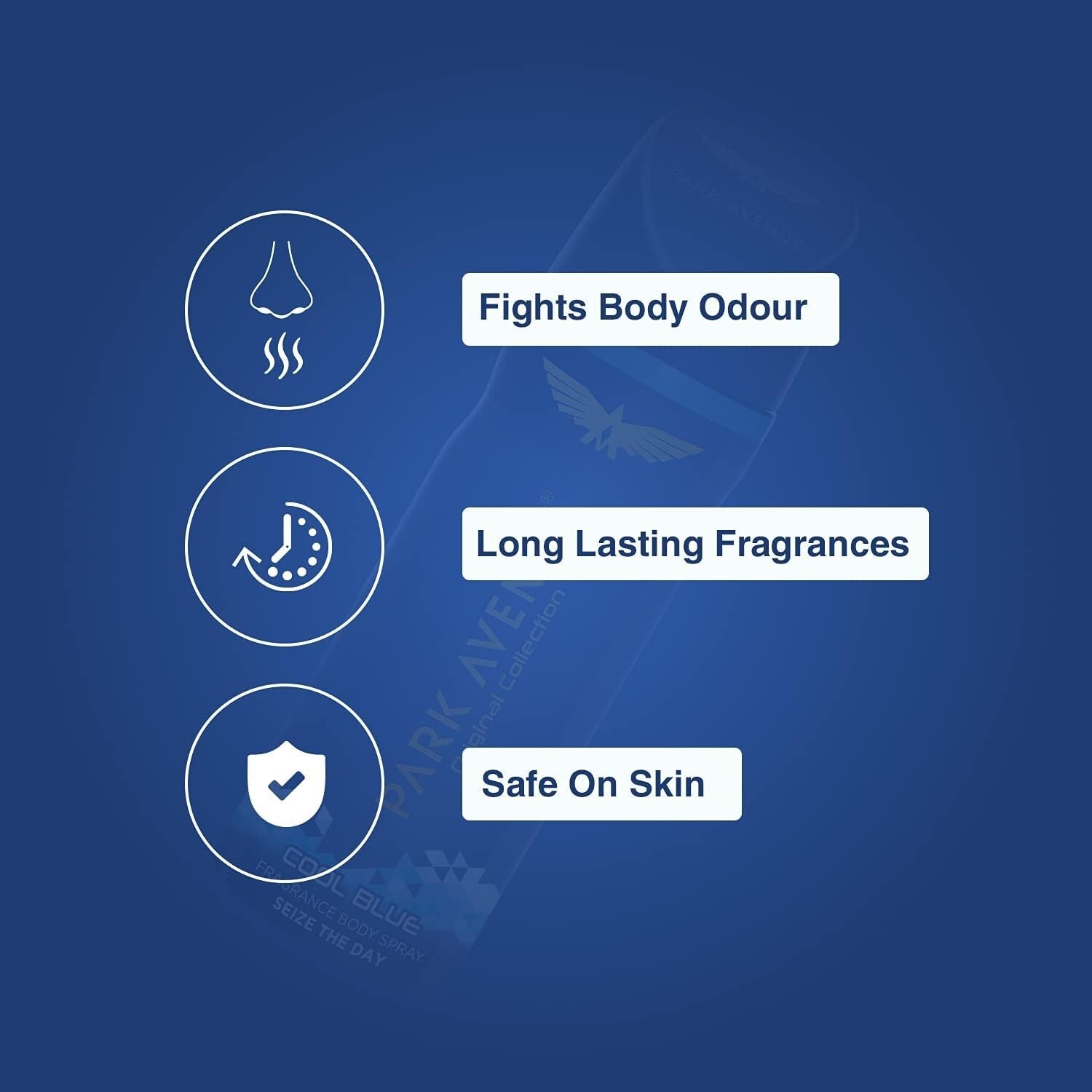 Park Avenue Cool Blue Classic Deo - For men 100g  Free Shipping