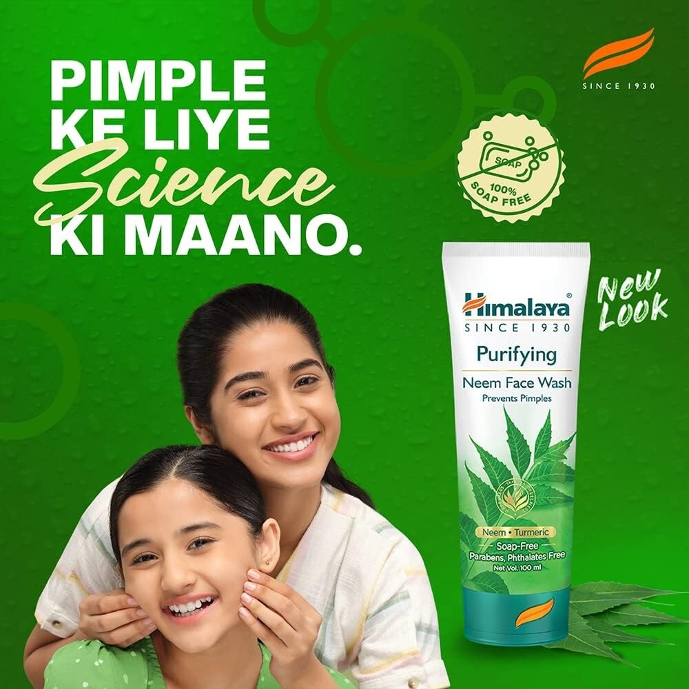 Himalaya Herbals Purifying Neem Face Wash, 300ml pack of 2  Free Shipping