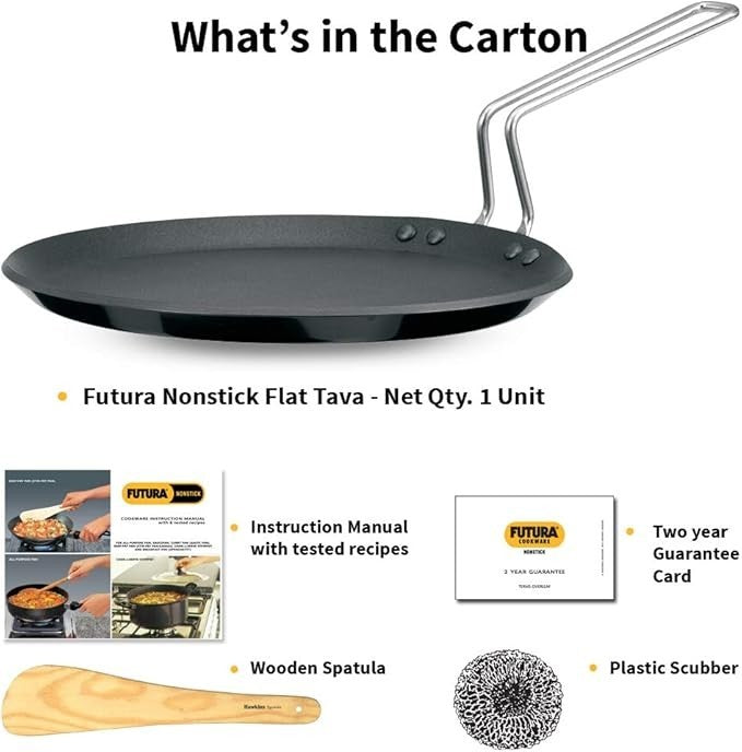 Futura Non-Stick Griddle, 10" with Stainless Steel Handle, Black - FREE SHIPPING