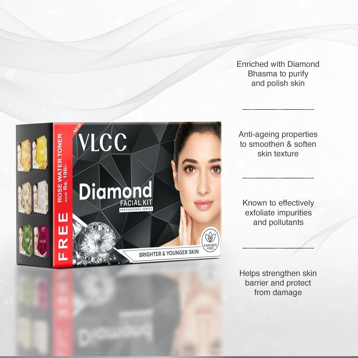 Vlcc Professional Saloon Series Diamond Polishing Facial Kit  Free Shipping