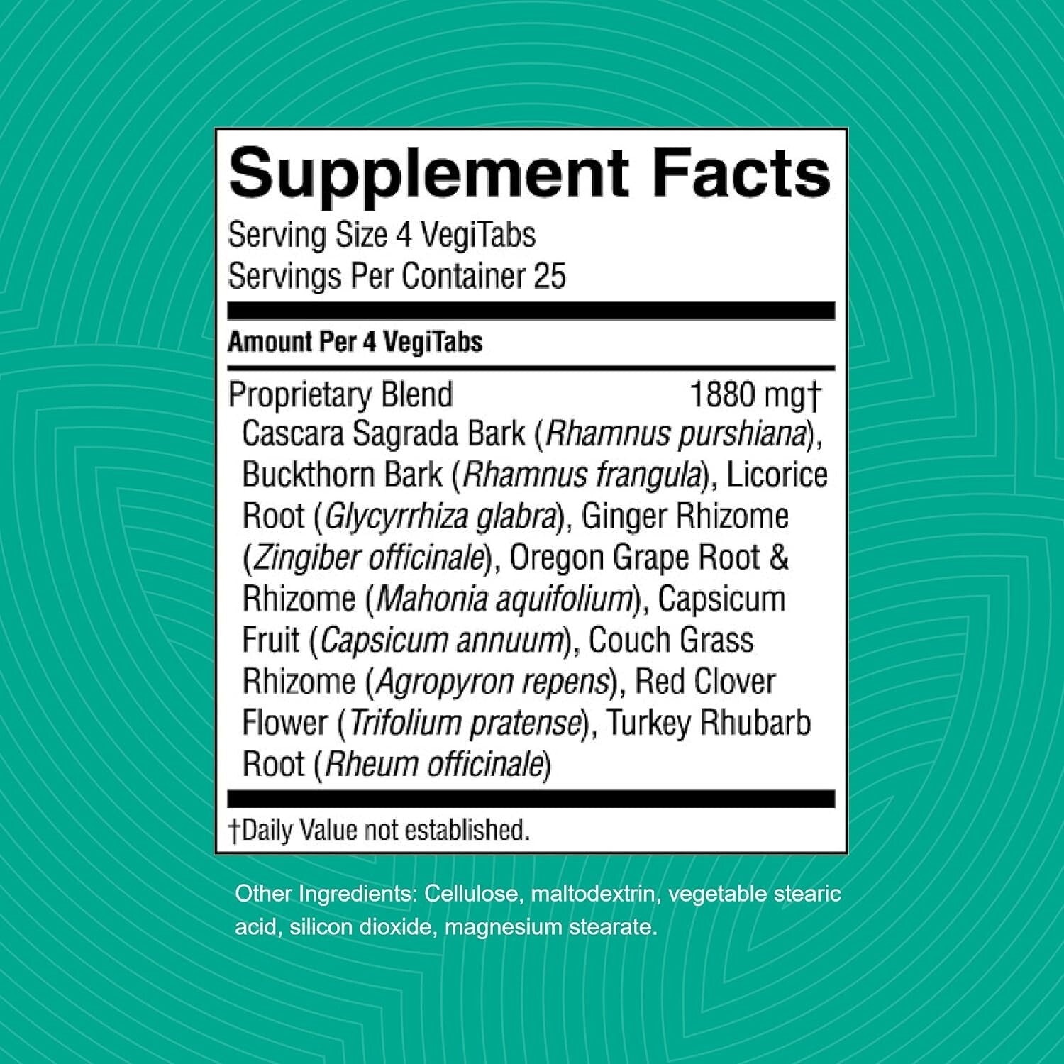 Natures Sunshine Lower Bowel Stimulant 100 capsules laxative constipation