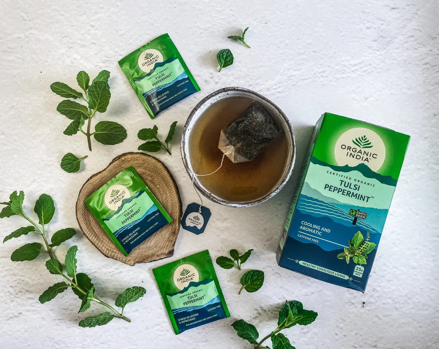 ORGANIC INDIA TEA TULSI 25 TEABAGS - CHOOSE YOUR FAVORITE FLAVOURS