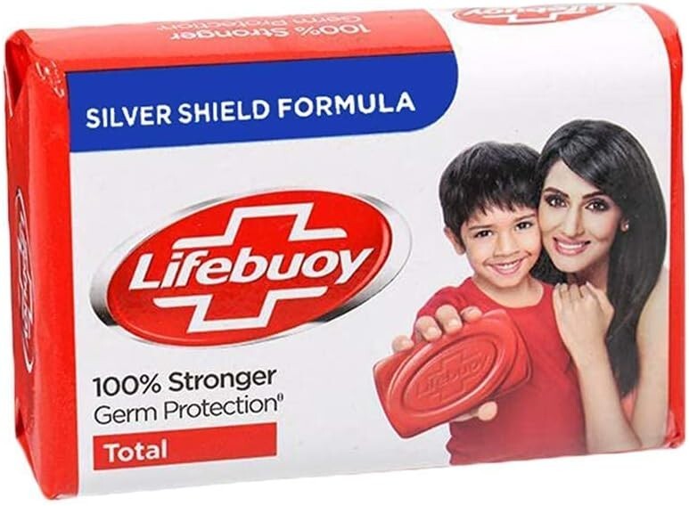(125g X 12 Bars) - Lifebuoy Total 10- Soap Bar - 125g X 12 Bars (125g X 12 Bars)