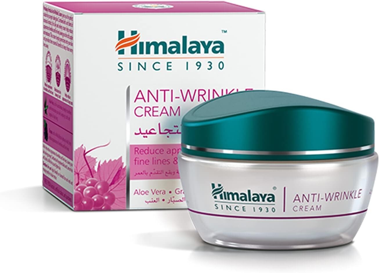 Himalaya Herbals Anti Wrinkle Cream - 50gm / Reduces Wrinkles, fine  lines