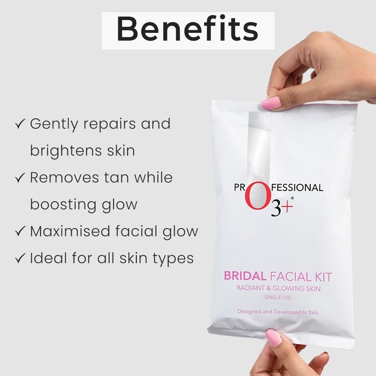 O3+ Bridal Facial Kit - Valentine's Day Edition R&G -All Skin Type  Free Shippin