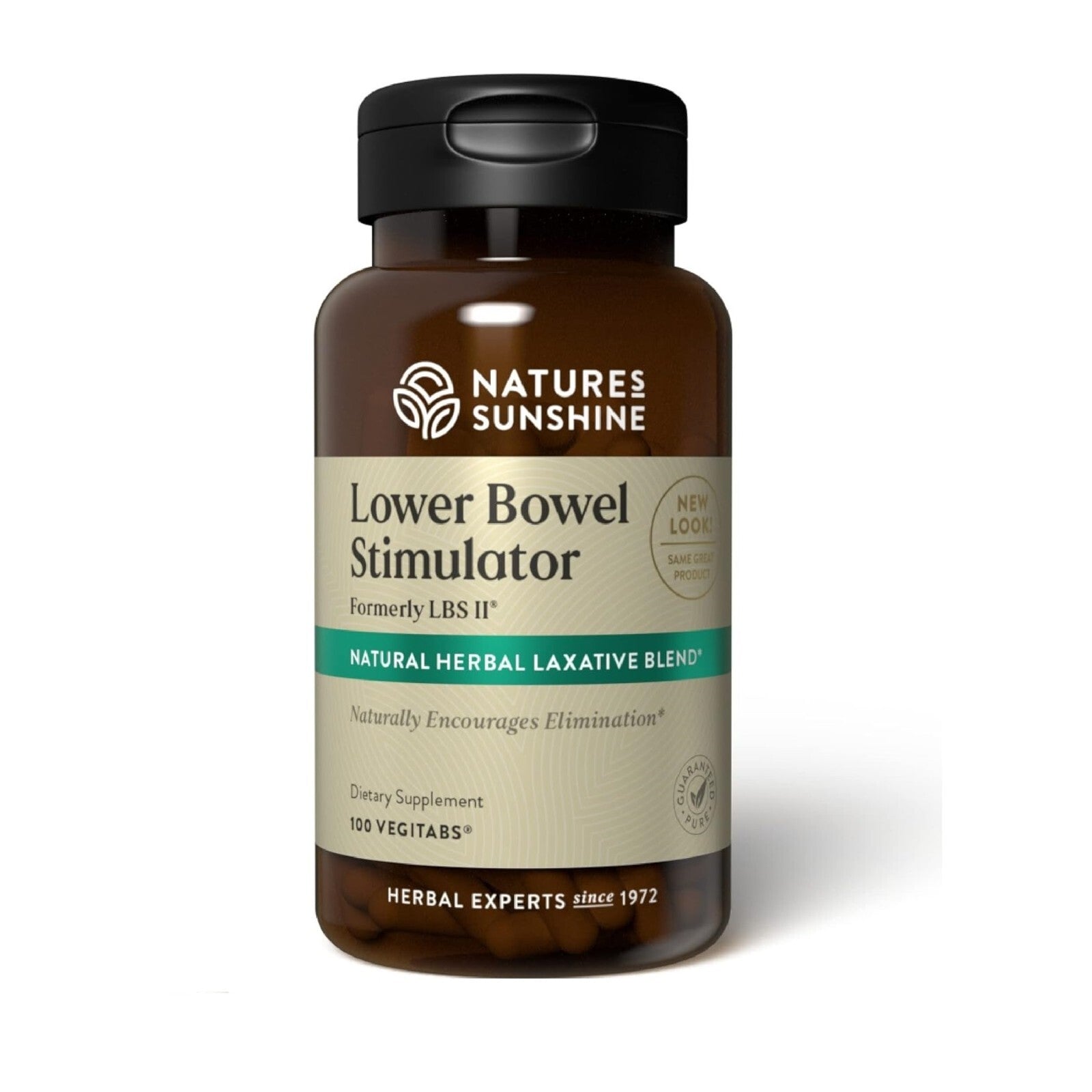 Natures Sunshine Lower Bowel Stimulant 100 capsules laxative constipation