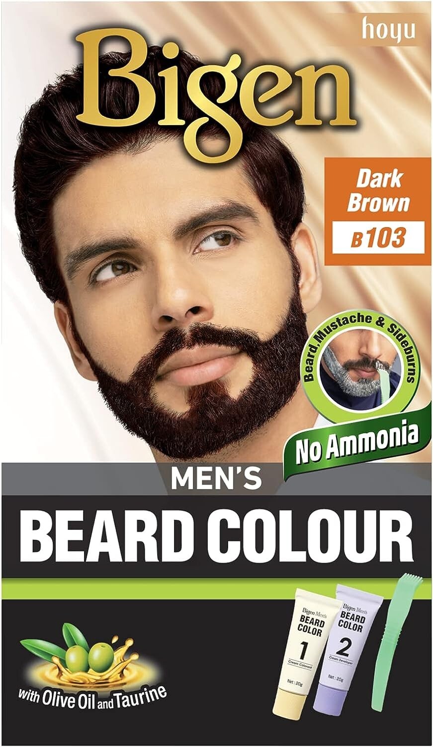 BIGEN MEN'S BEARD COLOUR B103 DARK BROWN