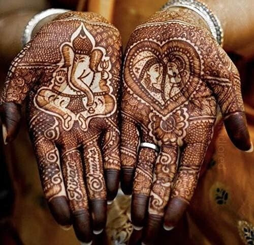12 x Kaveri Dark Brown Mehndi All Natural Body Art Organic Temporary Tattoo…