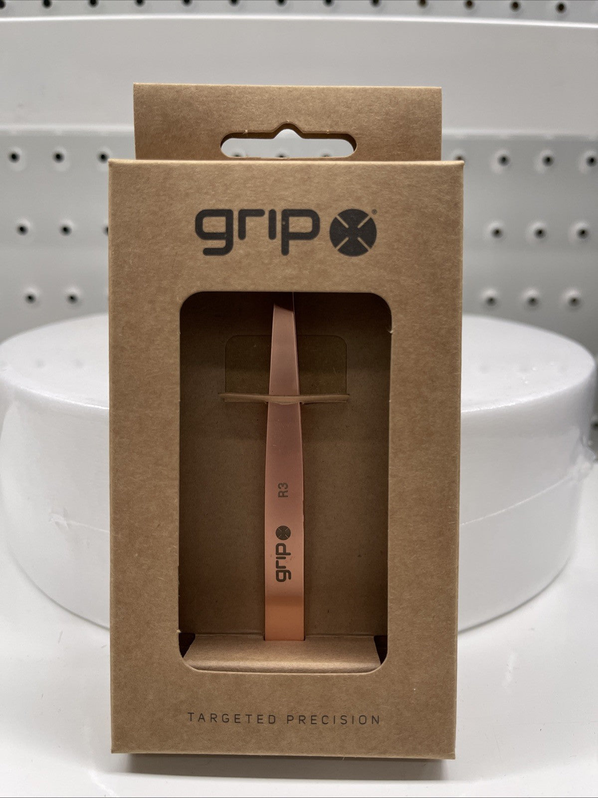 Caronlab Grip Claw Slanted Tip Tweezer R3 (Rose Gold) Eyebrow Hair Removal
