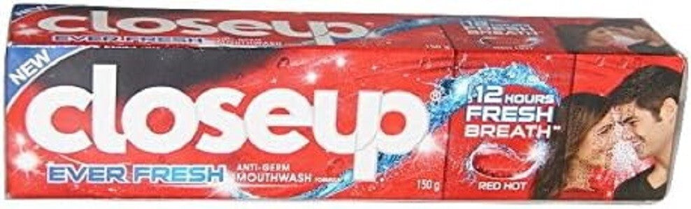 3 X Close Up Ever Fresh Anti Germ Toothpaste 150Gm Free Shipping