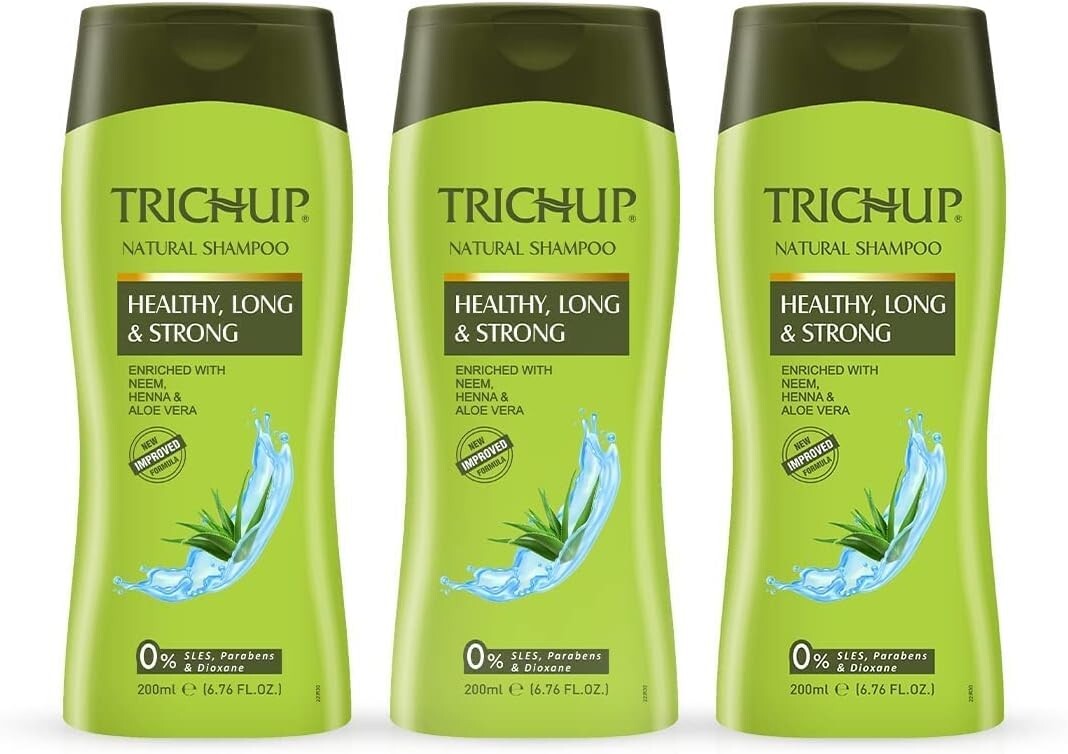 Trichup Healthy Long & Strong Herbal Hair Shampoo (200 ml x 2) (Pack of 2)